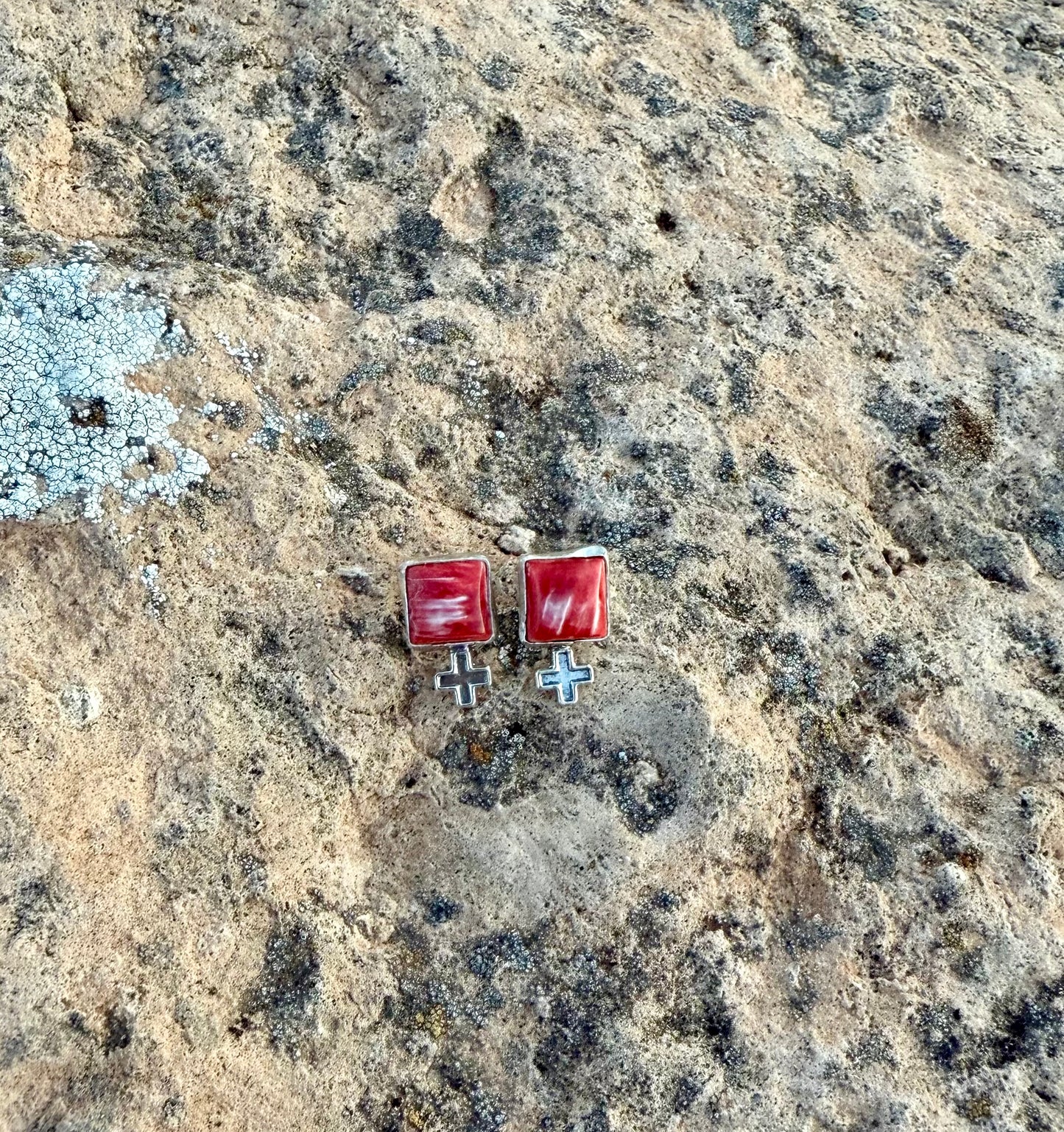 Spiny Oyster Stud Earrings