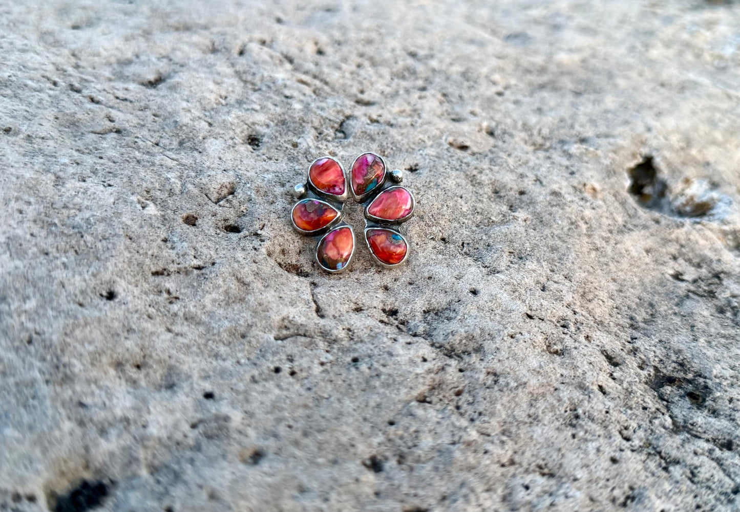 Spiny Oyster Cluster Earrings