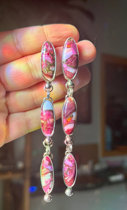 Pink Spiny Oyster Dangles