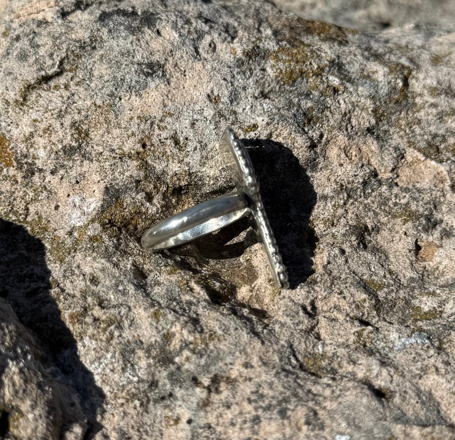 Aurora Opal Lightning Bolt Ring Size 7.5