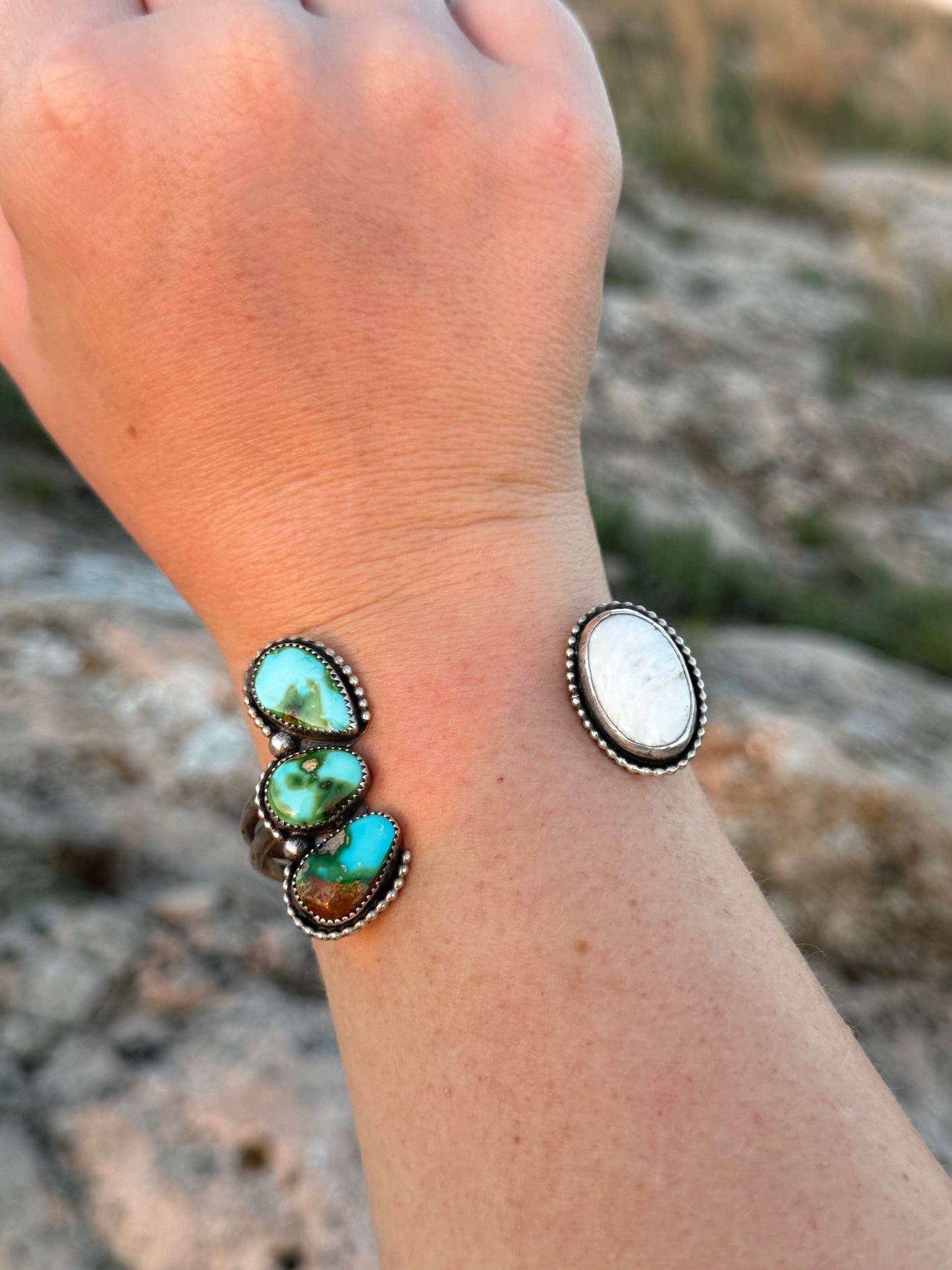 Sonoran Gold + White Buffalo Cuff
