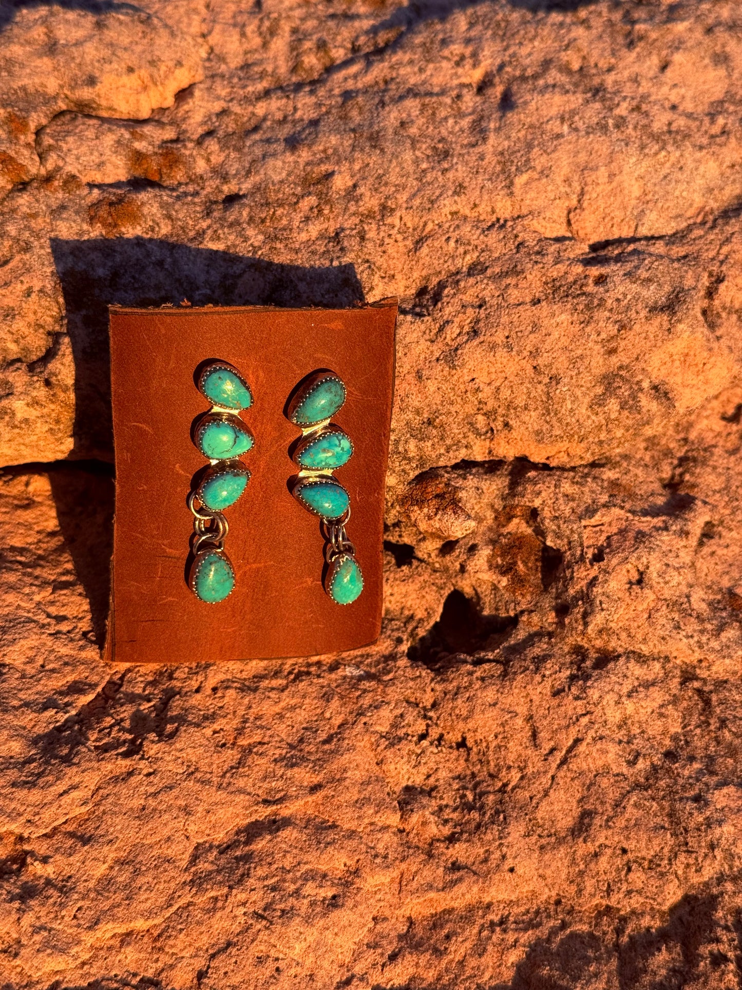 Turquoise Cluster Earrings