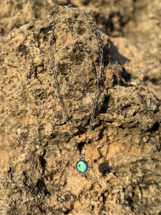 Sonoran Gold Necklace + Flower Accents
