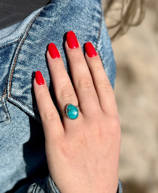 Turquoise Ring Size 6.75