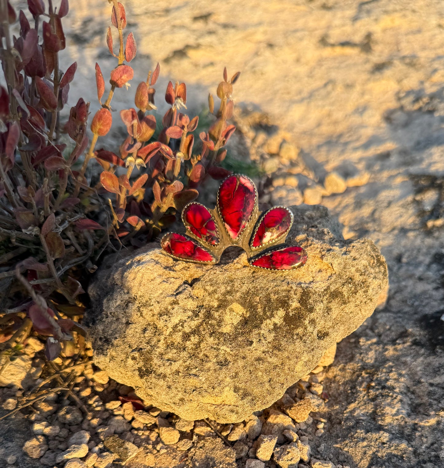 Dahlia Rose Statement Ring Size 7.5