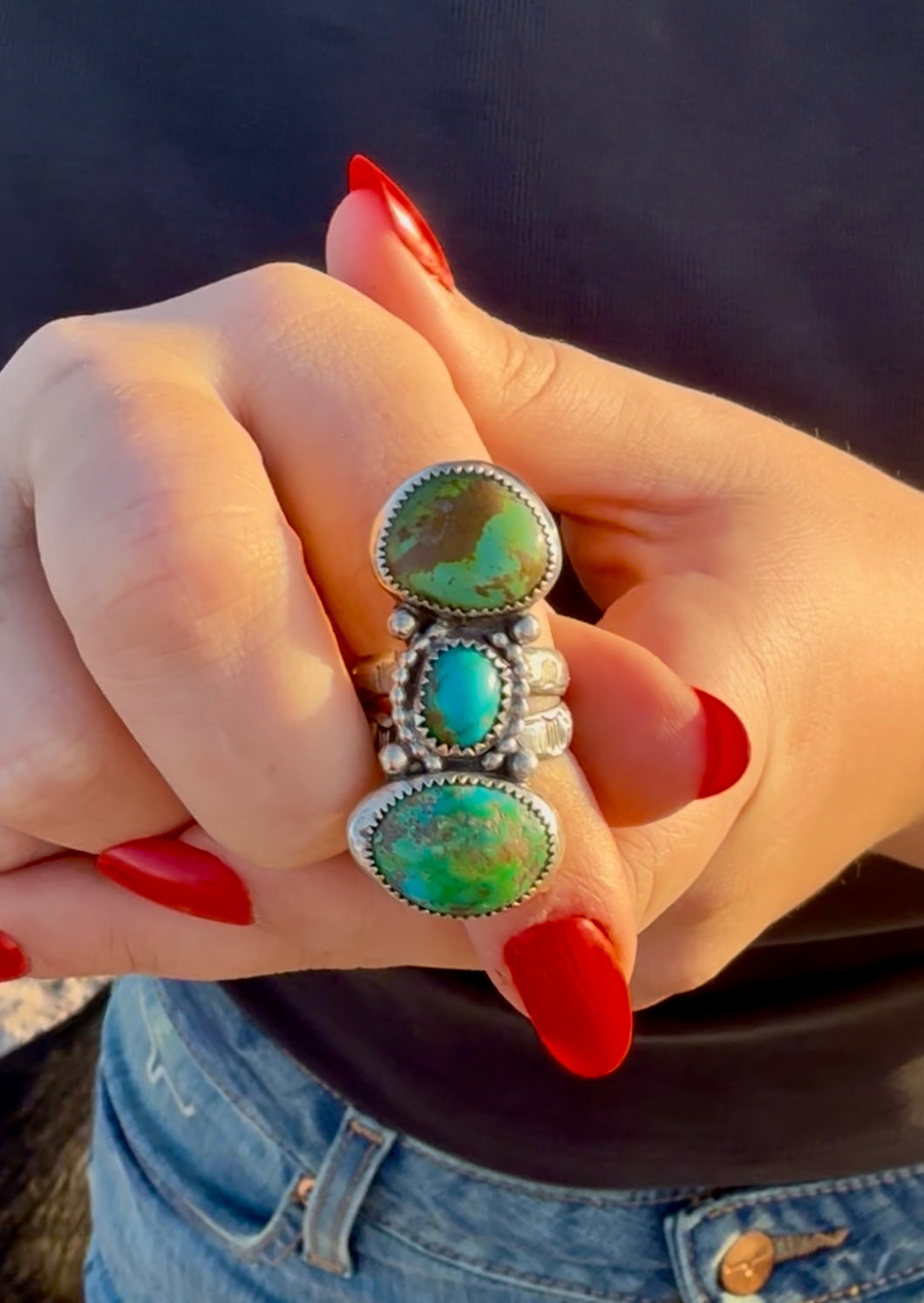 Sonoran Gold Statement Ring Size 8