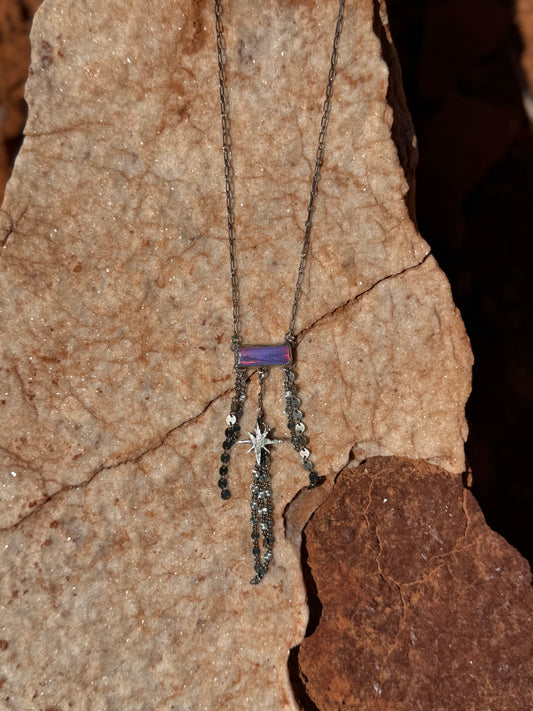 Aurora Opal Bar Necklace
