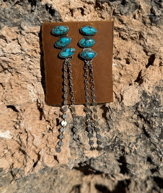 Kingman Turquoise + Disc Coin Chain