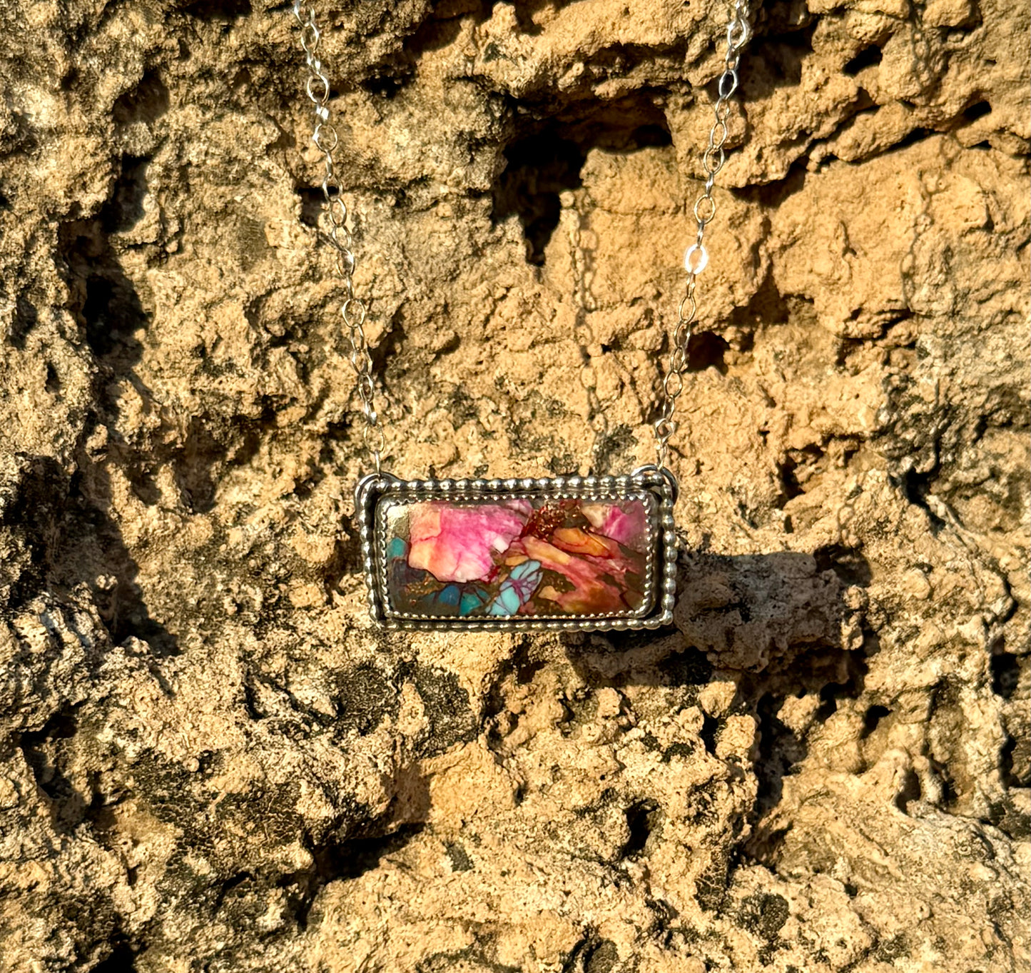 Pink Spiny Oyster Bar Necklace