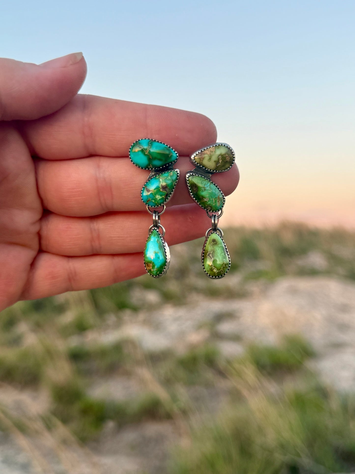 Sonoran Gold Half Cluster Earrings