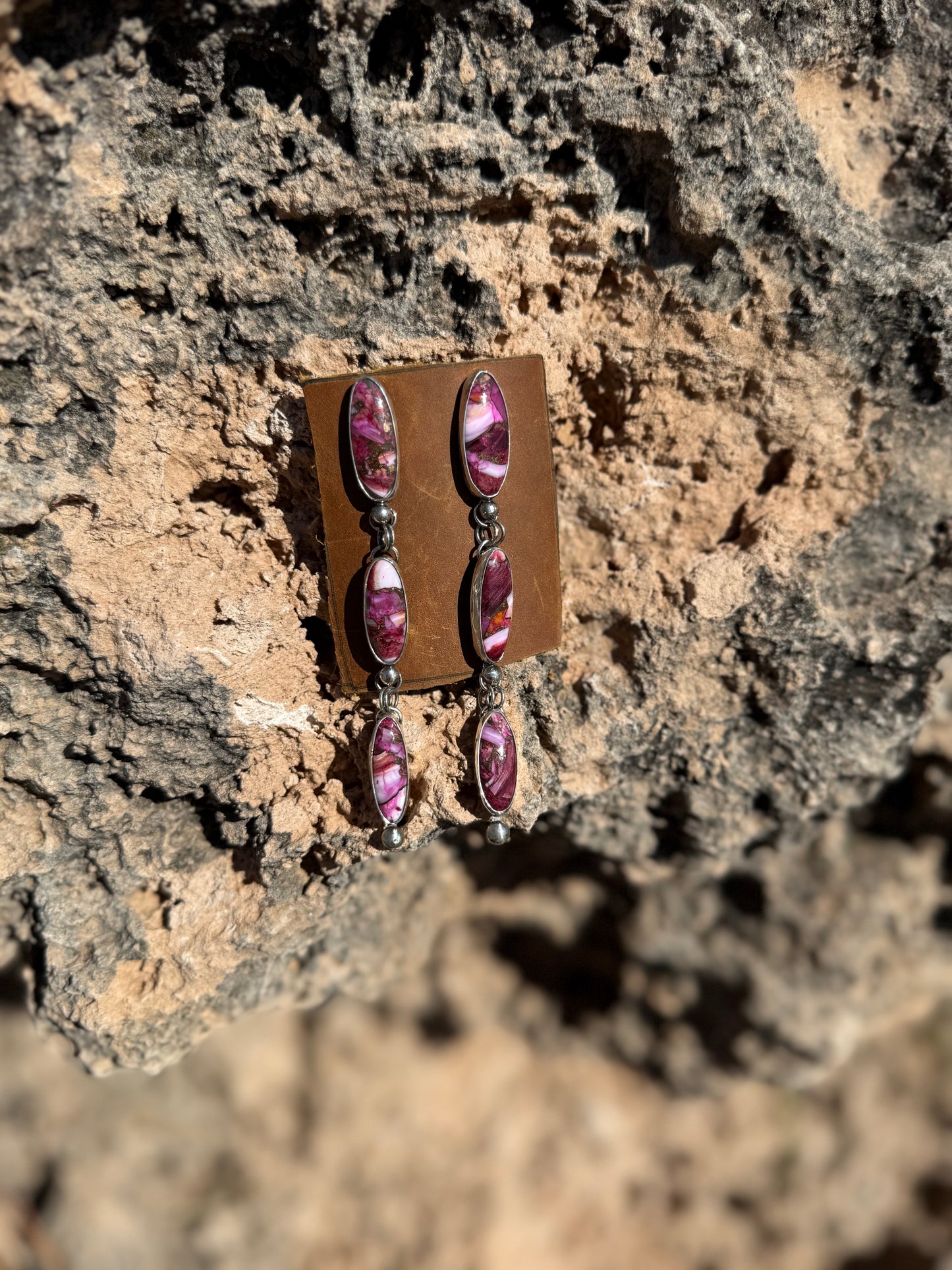 Pink Spiny Oyster Dangles