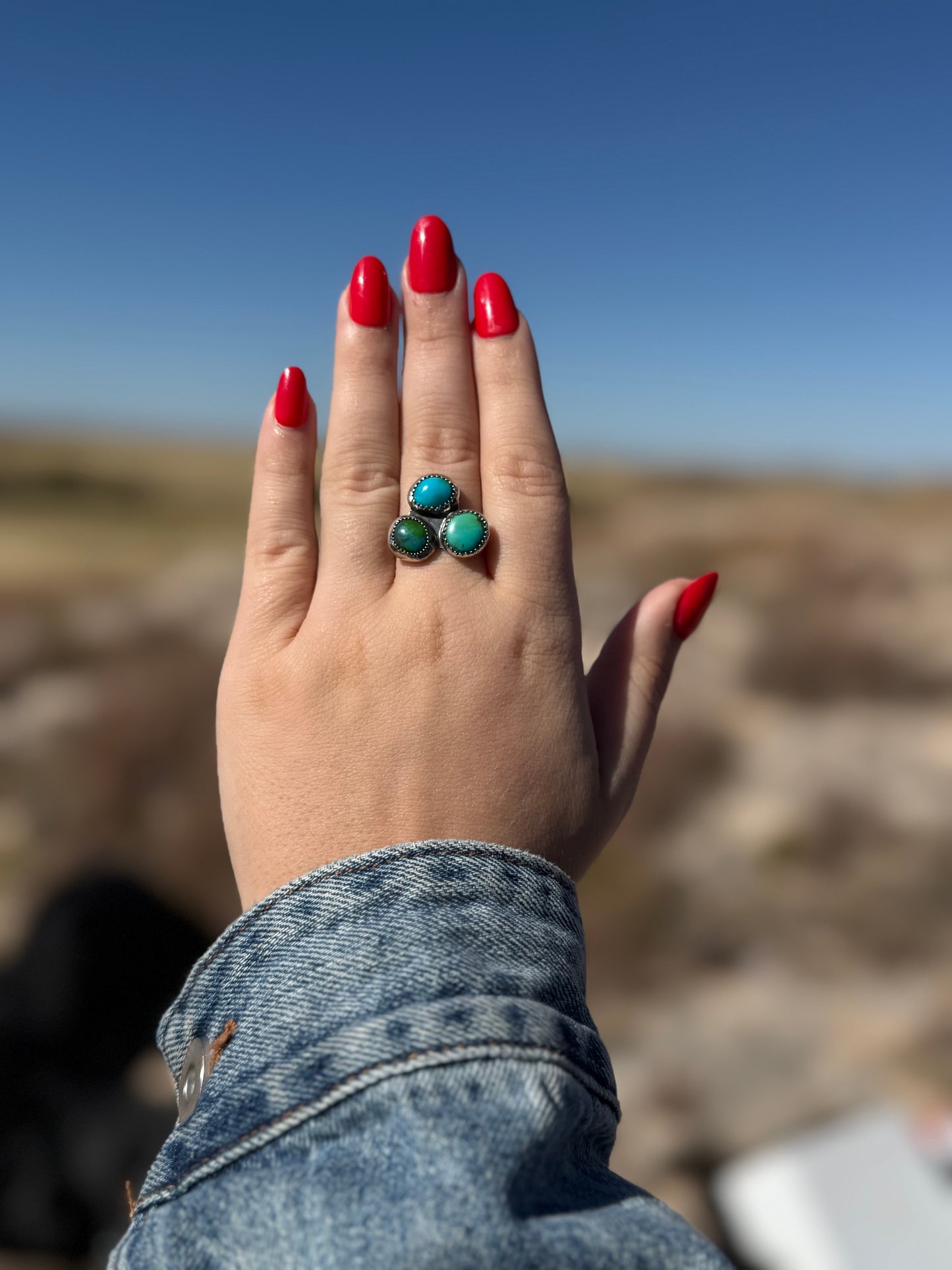 Sonoran Gold Cluster Ring Size 8.75