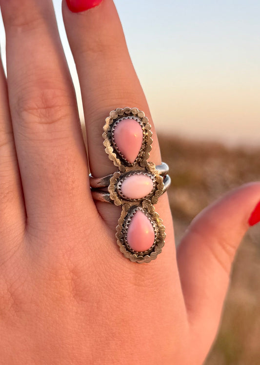 Pink Conch Ring Size 9.25