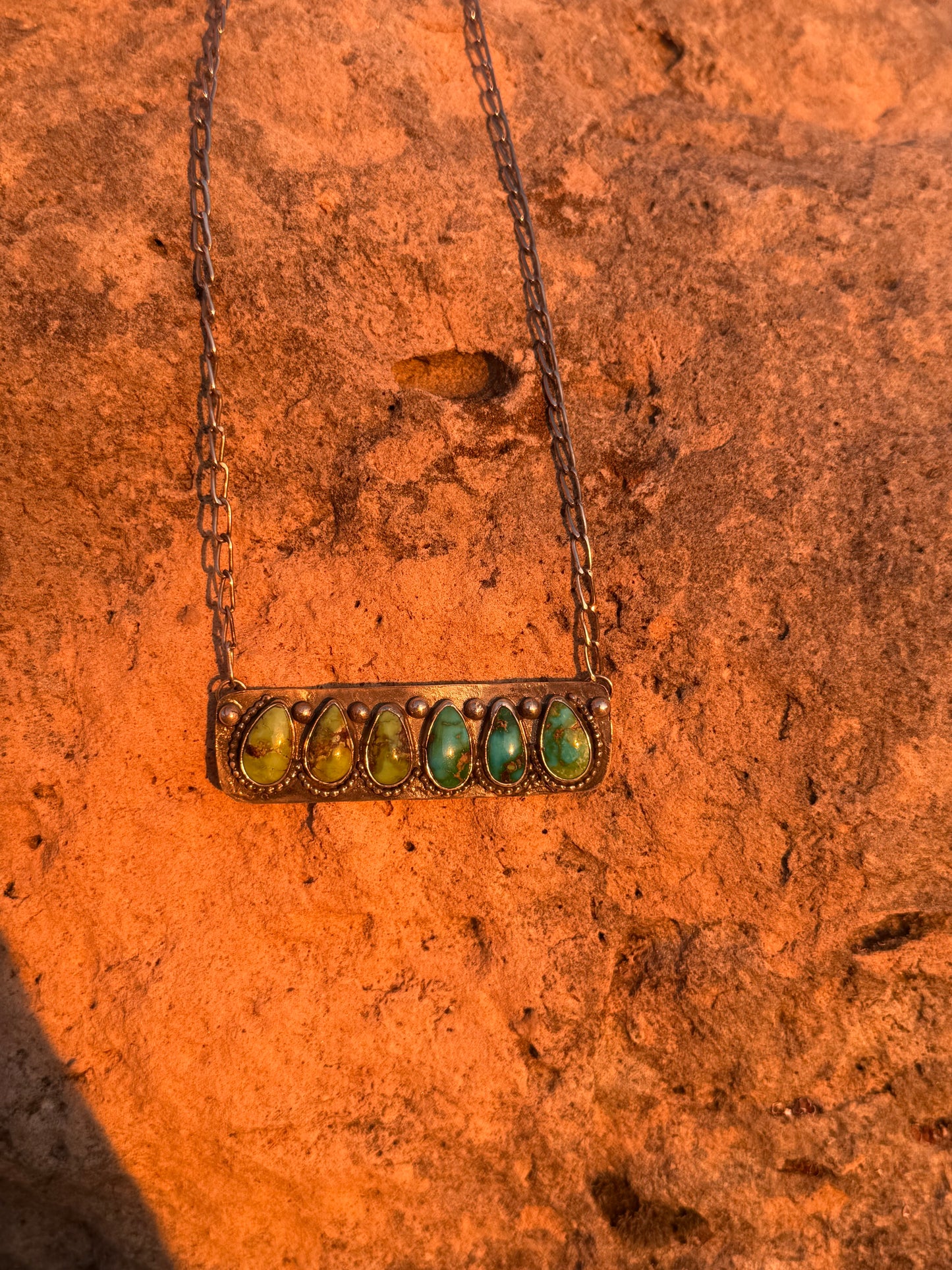 Sonoran Gold Bar Necklace