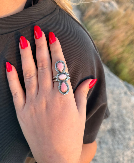 Pink Conch Ring Size 9.25