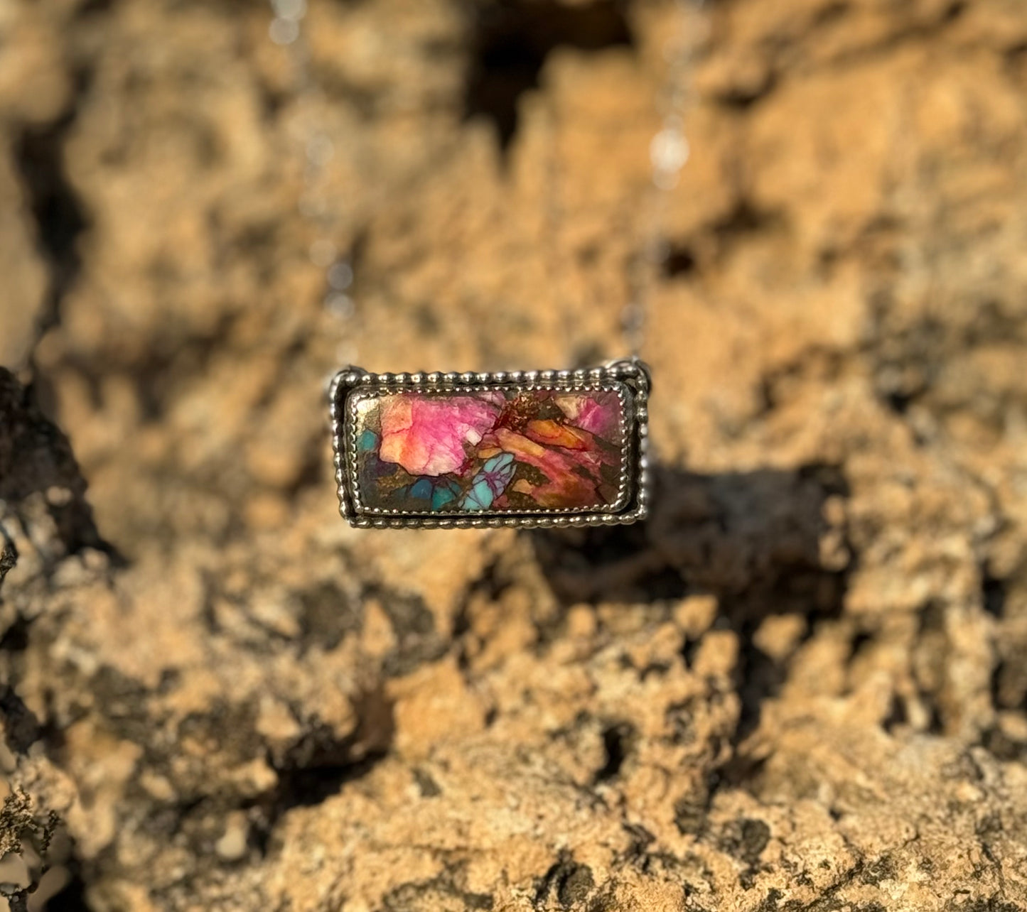 Pink Spiny Oyster Bar Necklace