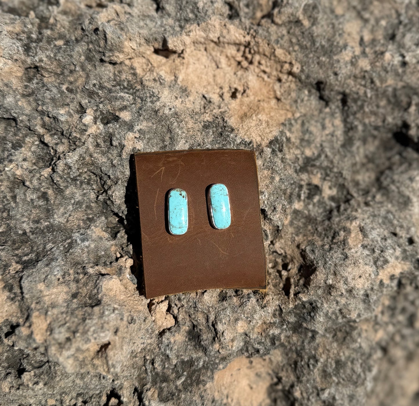 Kingman Turquoise Studs