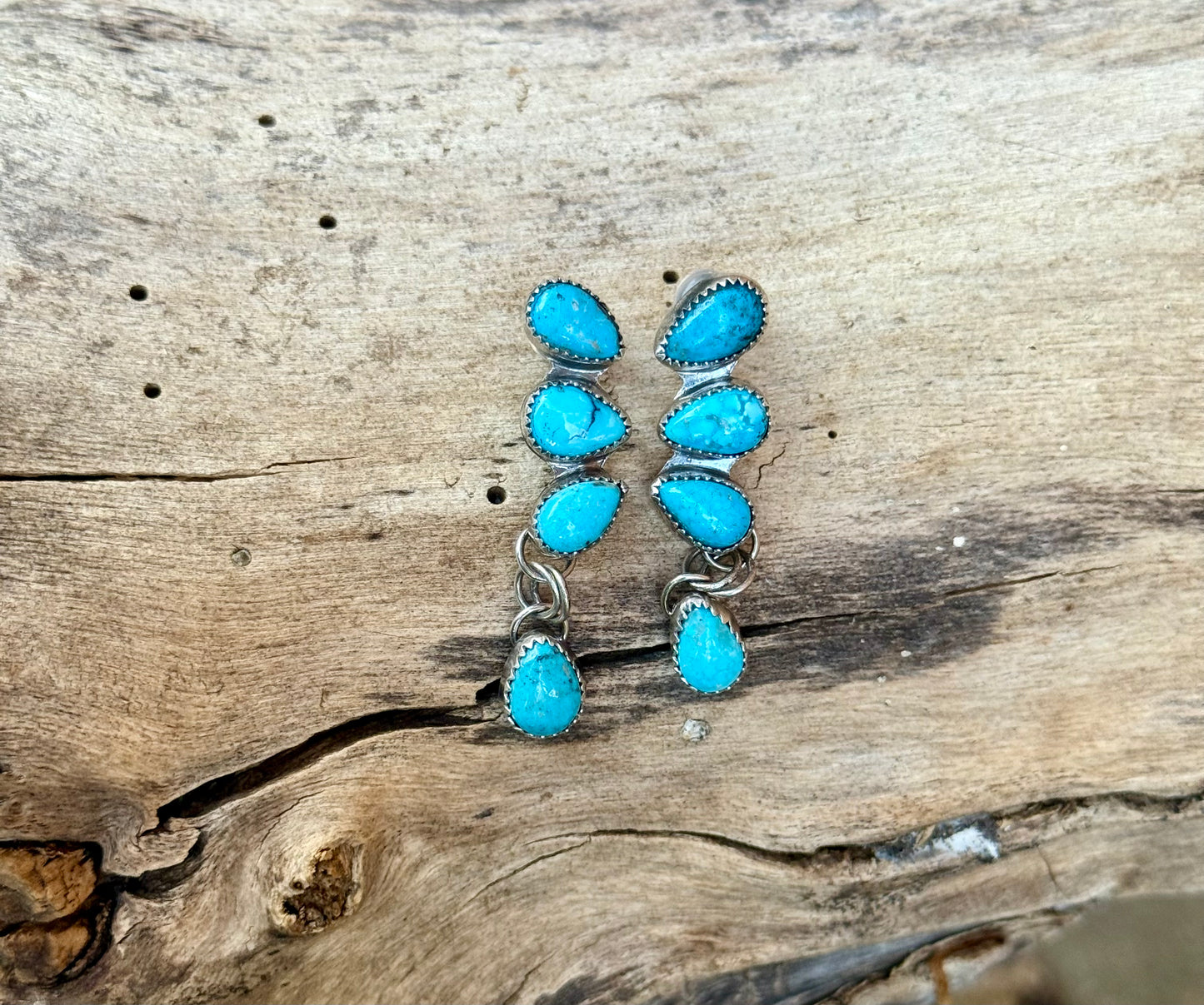 Turquoise Cluster Earrings