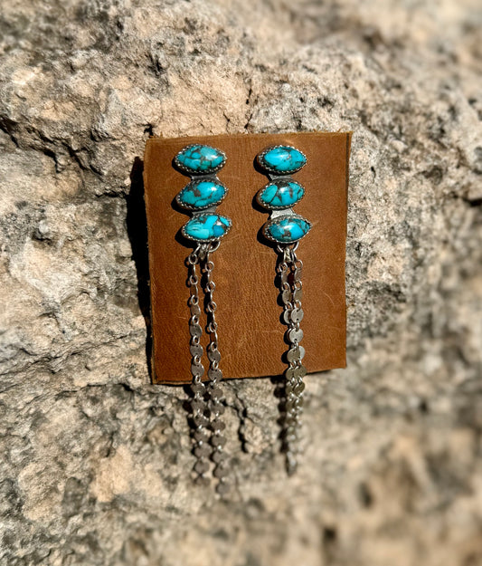 Kingman Turquoise + Disc Coin Chain