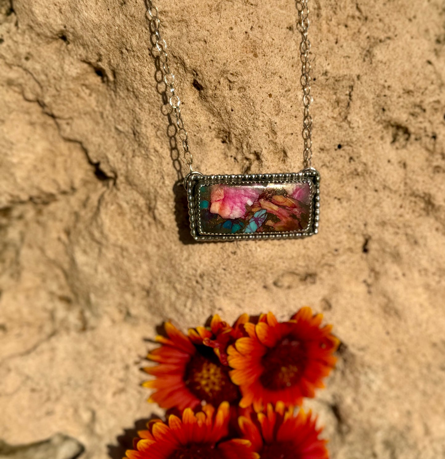 Pink Spiny Oyster Bar Necklace