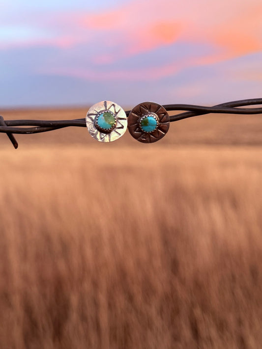 Hand stamped Sonoran Studs