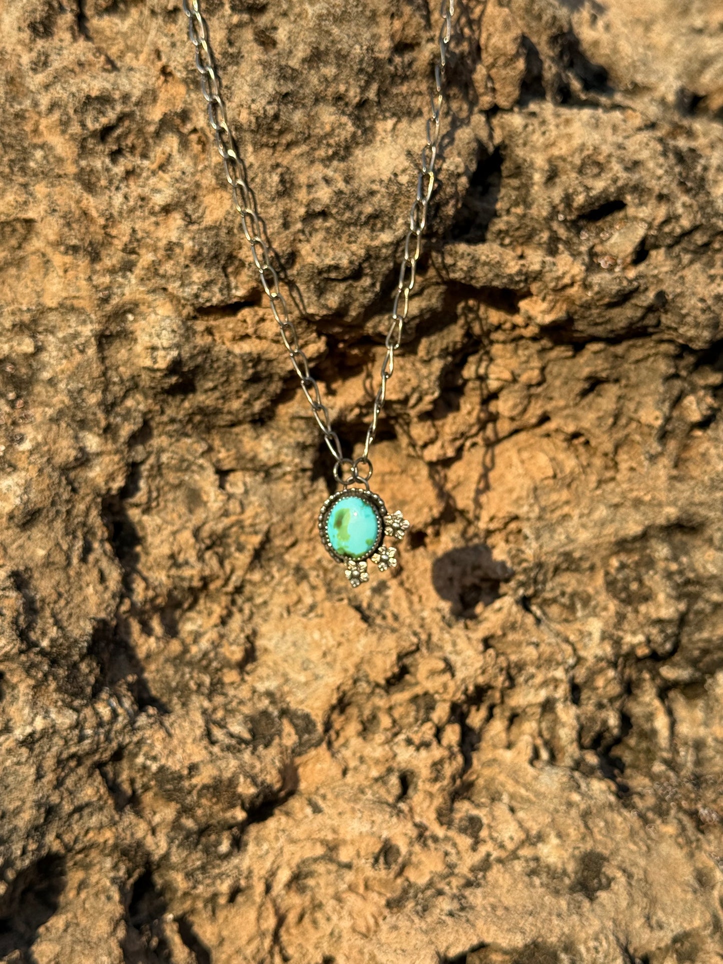 Sonoran Gold Necklace + Flower Accents