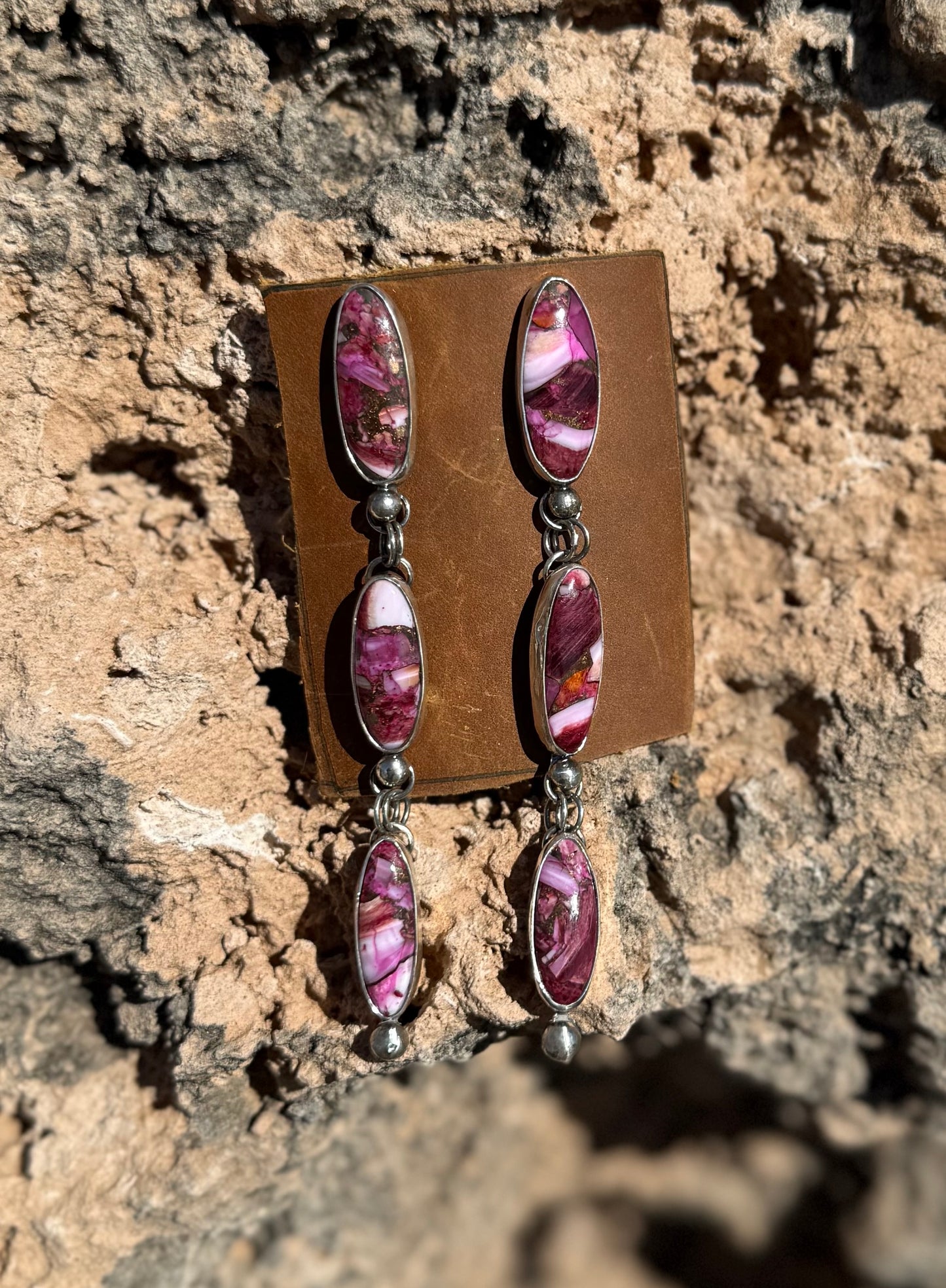 Pink Spiny Oyster Dangles