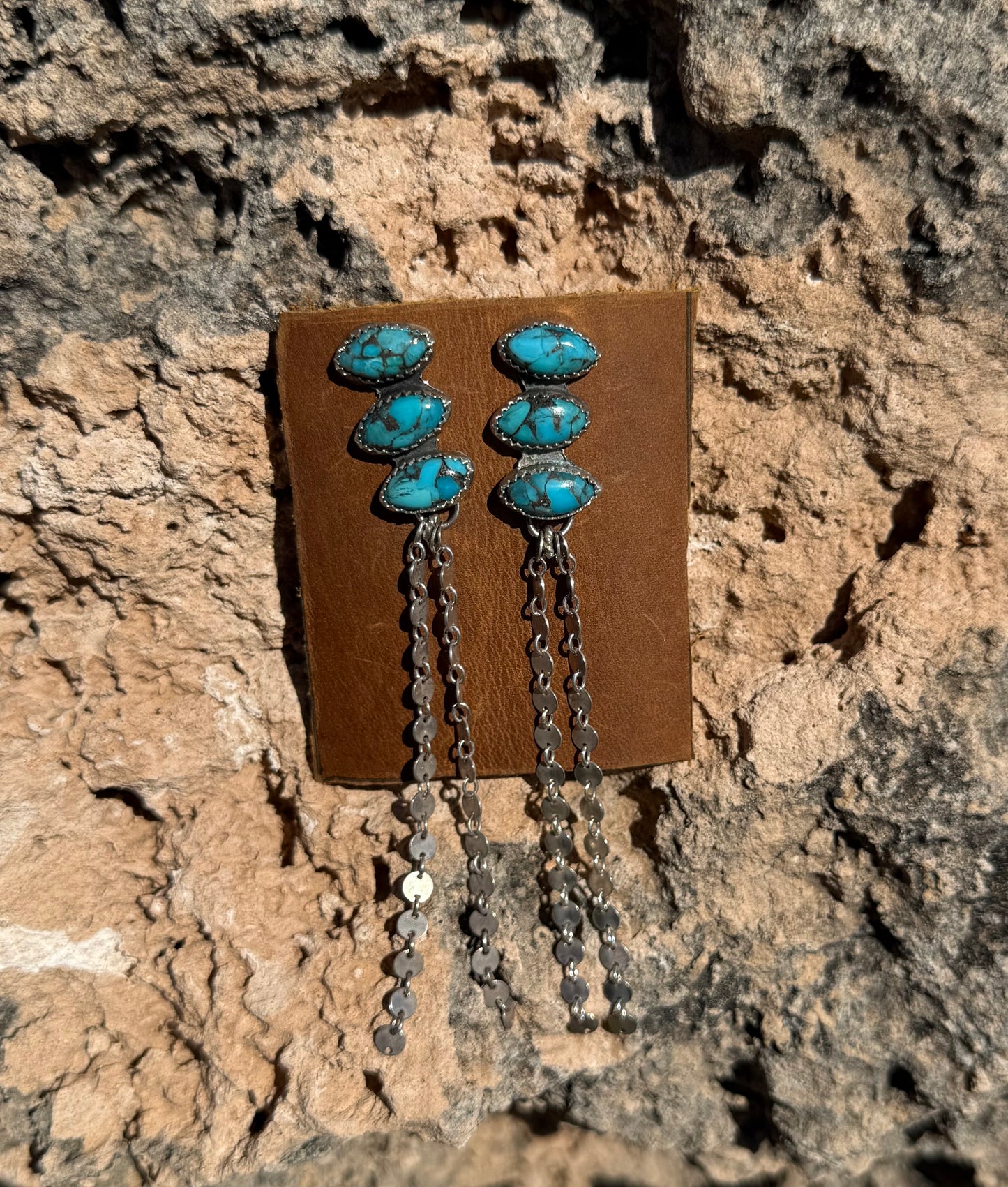 Kingman Turquoise + Disc Coin Chain