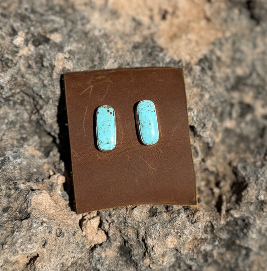 Kingman Turquoise Studs