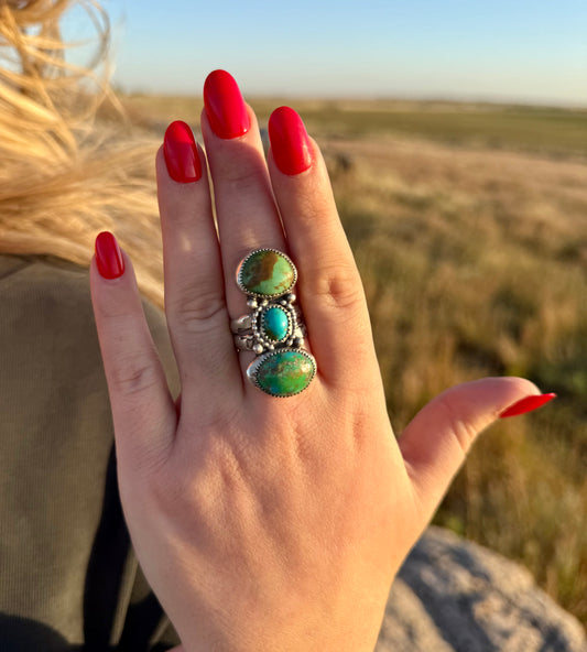 Sonoran Gold Statement Ring Size 8