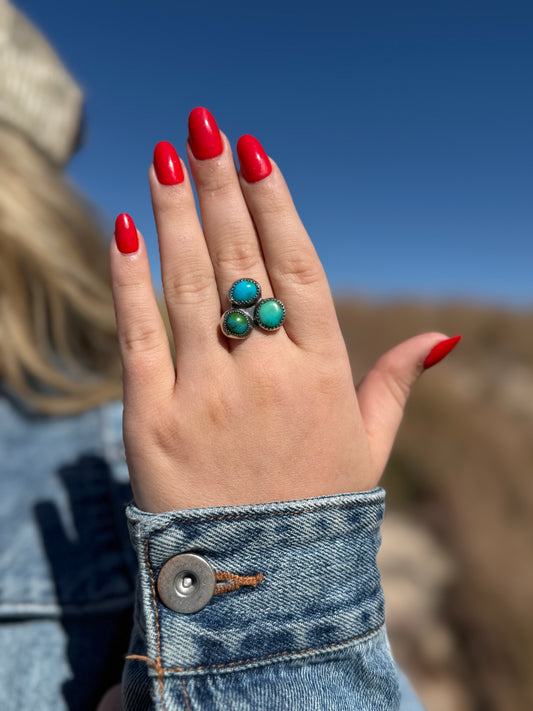 Sonoran Gold Cluster Ring Size 8.75