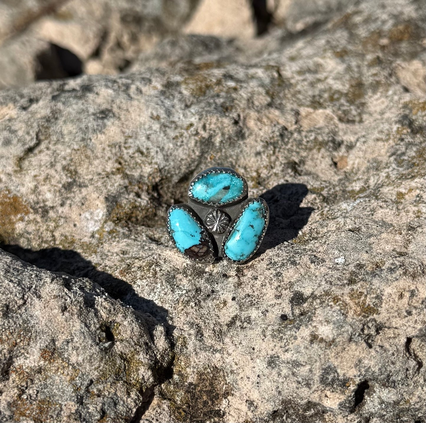 Golden Hills Cluster Ring Size 7.75